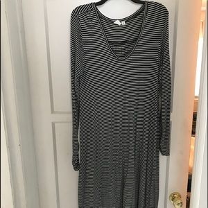 gap midi striped dress